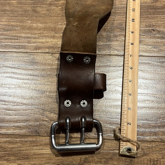 Clifford Lenox THE ORIGINAL // LEATHER LIFTING BELT // BROWN - Picture 9 of 13